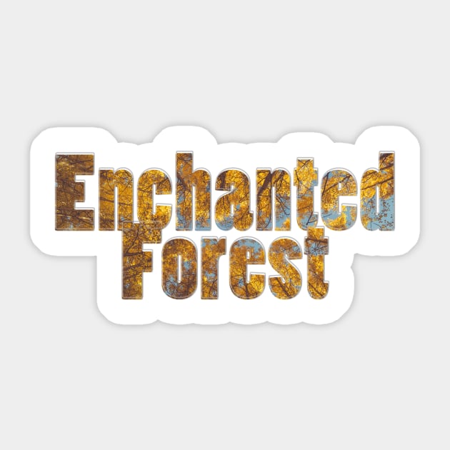 Enchanted Forest Sticker by afternoontees